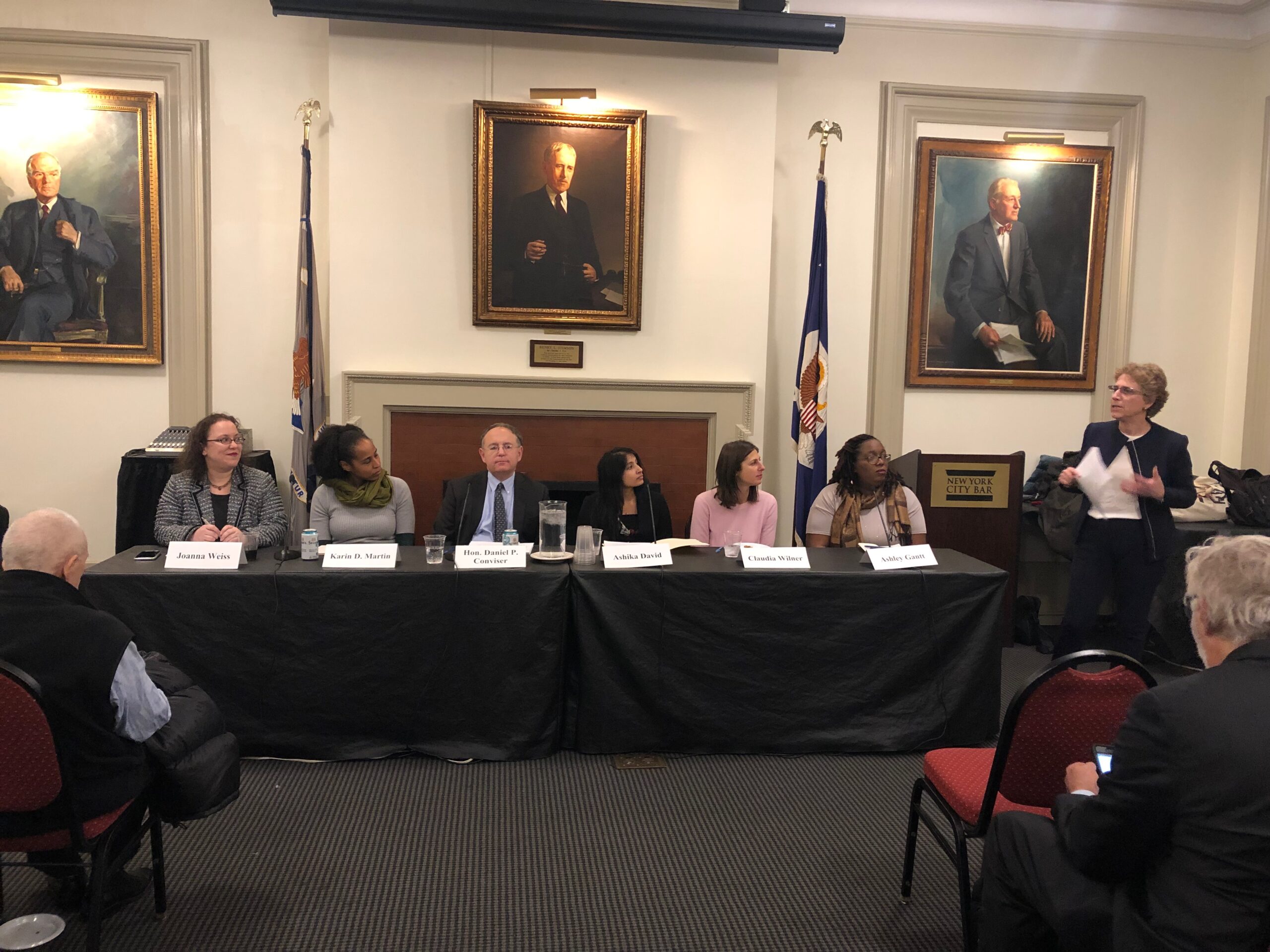 FFJC Co-Director Joanna Weiss moderates a New York City Bar Association panel about New York's mandatory surcharges.